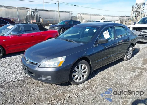 2007 Honda Accord 3.0 Ex из США, поврежденный, VIN 1HGCM66587A086896